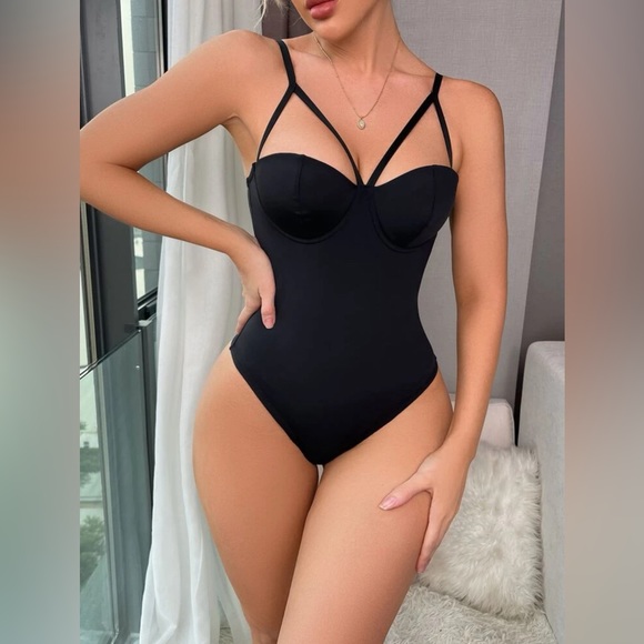 MAKE AN OFFER!! SHEIN Cut Out Underwire Shapewear Bodysuit - Picture 2 of 7